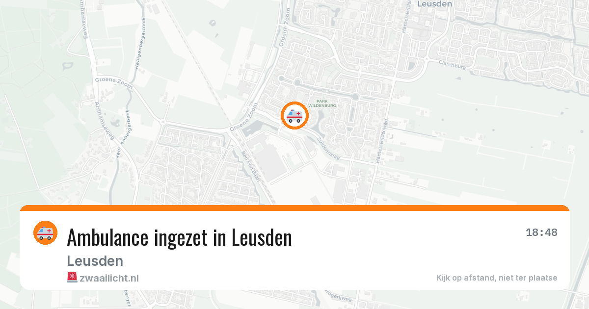 Ambulance ingezet in Leusden — 11 aug 2026