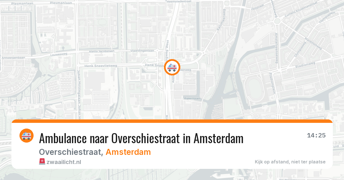 Ambulance naar Overschiestraat in Amsterdam — 30 apr 2026
