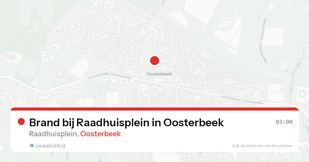 Brand bij Raadhuisplein in Oosterbeek — 8 feb 2026