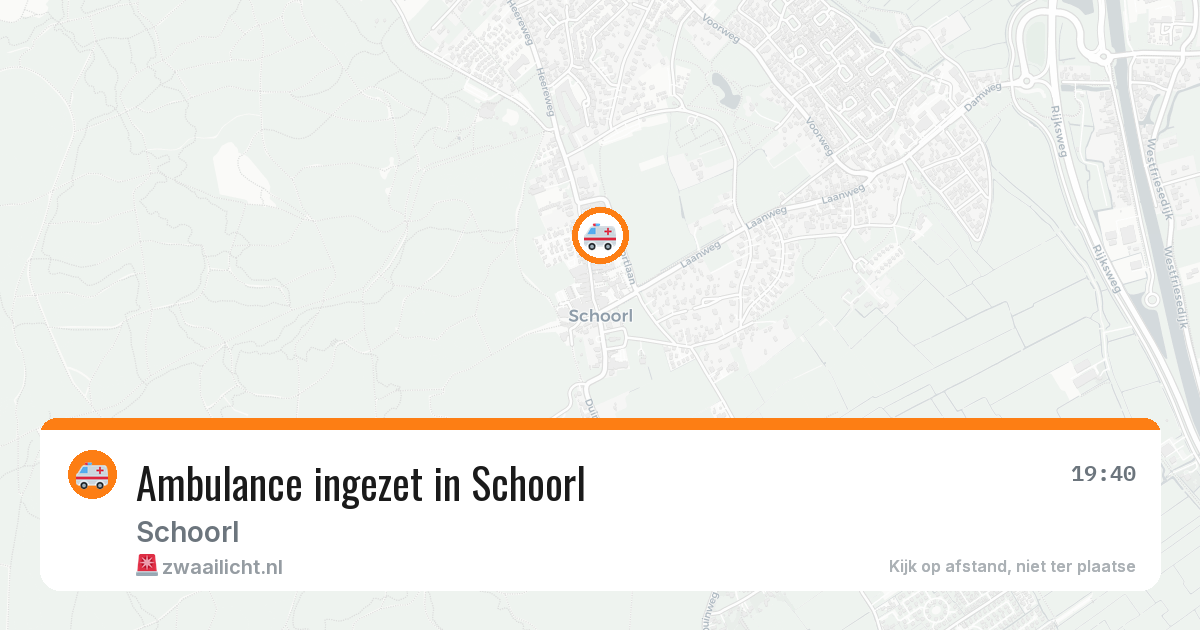 Ambulance ingezet in Schoorl — 25 jun 2026