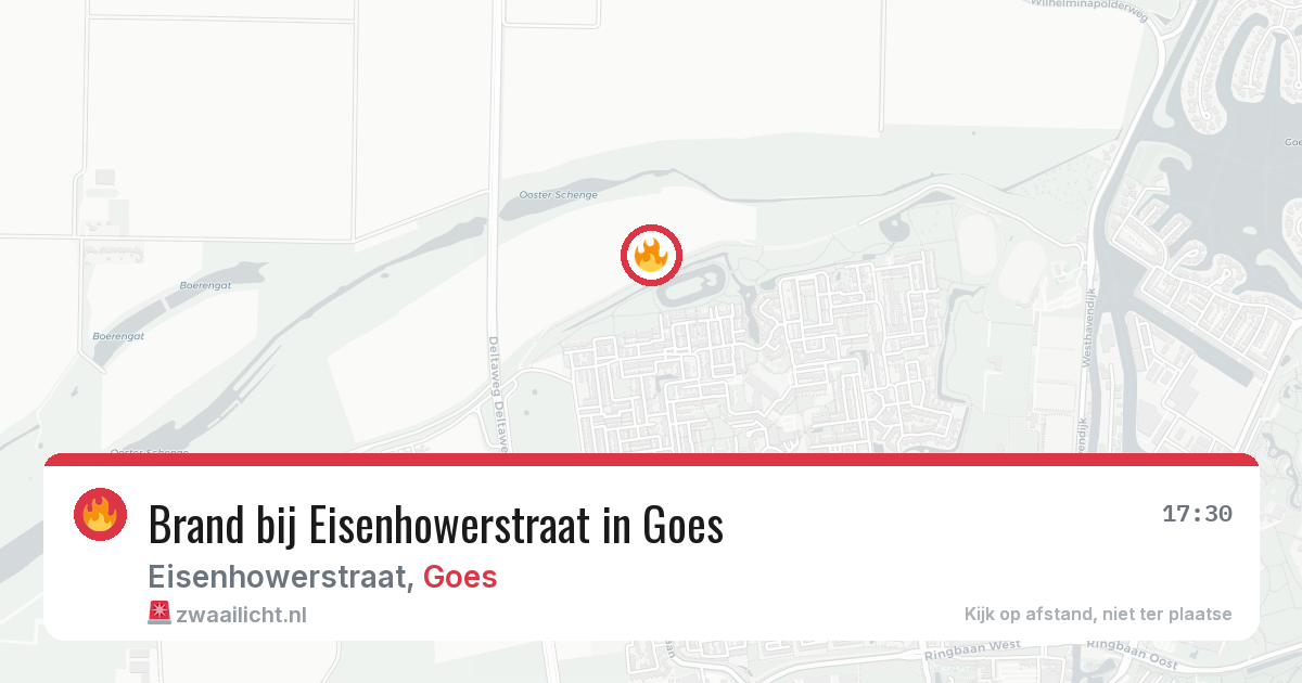 Brand bij Eisenhowerstraat in Goes — 2 jul 2026