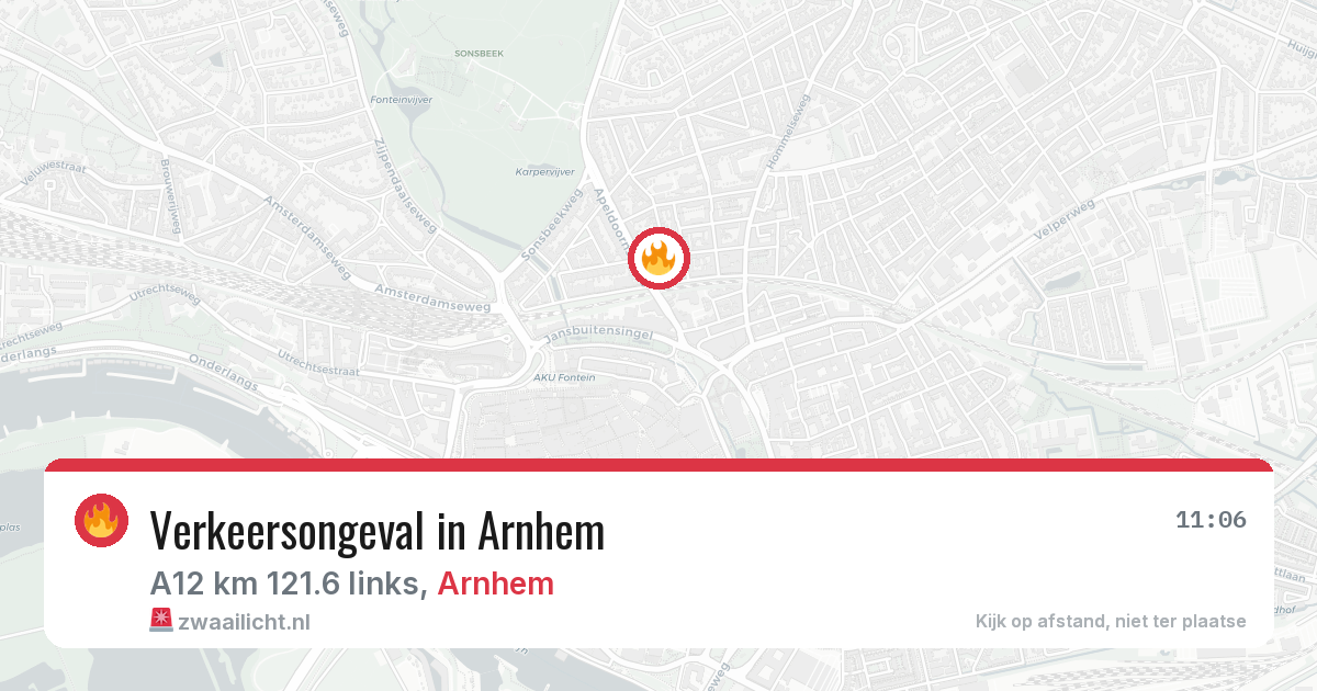 Verkeersongeval in Arnhem — 12 jun 2026