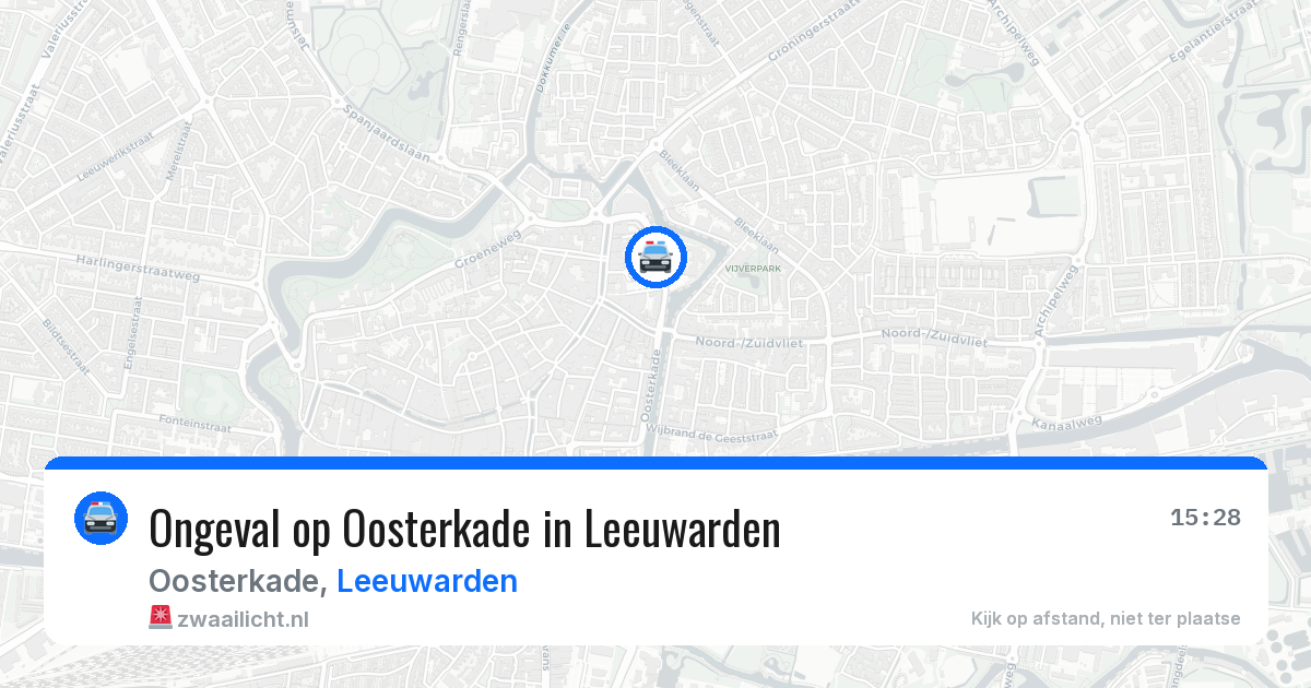 Ongeval op Oosterkade in Leeuwarden — 14 apr 2026
