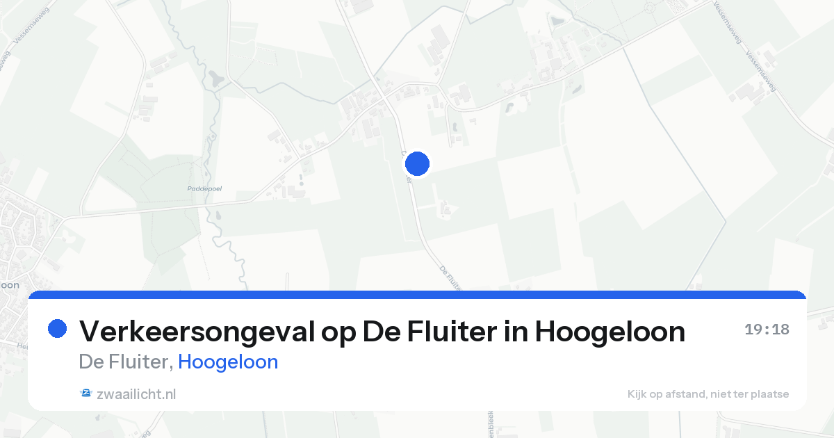 Verkeersongeval op De Fluiter in Hoogeloon — 12 aug 2026