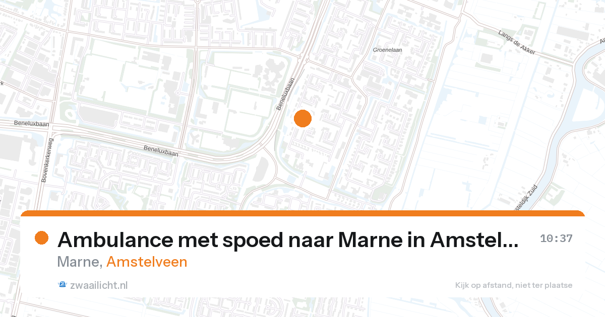 Ambulance met spoed naar Marne in Amstelveen — 27 aug 2026