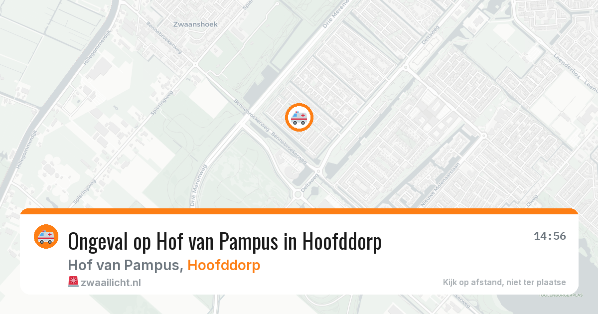 Ongeval op Hof van Pampus in Hoofddorp — 12 feb 2026