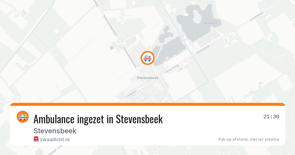 Ambulance ingezet in Stevensbeek — 15 jul 2026