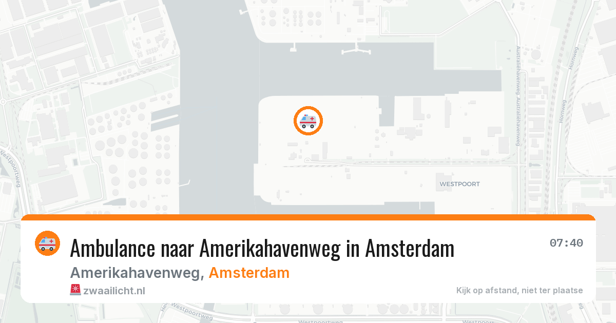 Ambulance naar Amerikahavenweg in Amsterdam — 2 jun 2026