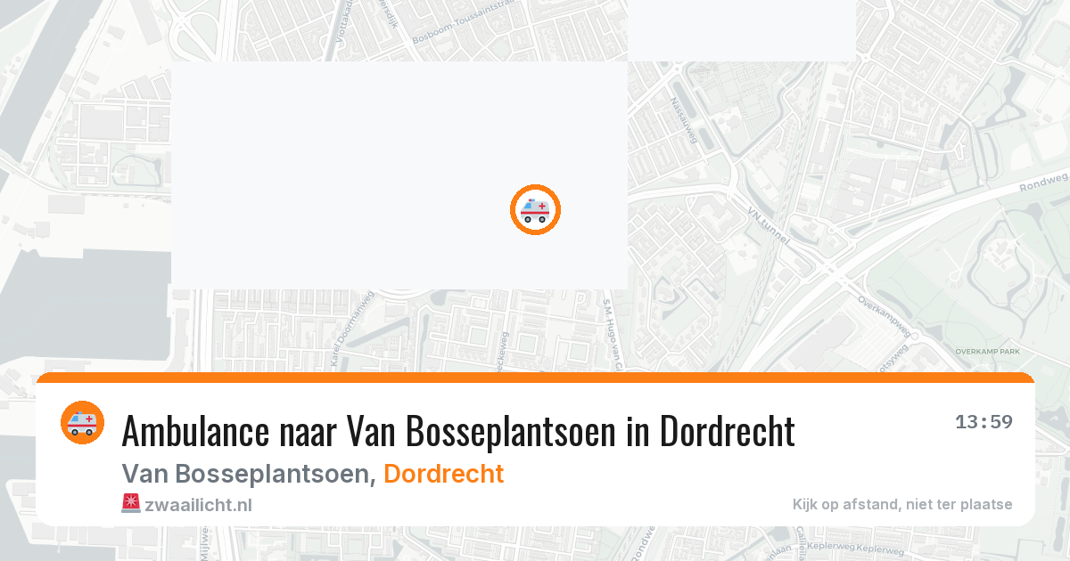 Ambulance naar Van Bosseplantsoen in Dordrecht — 7 mrt 2026