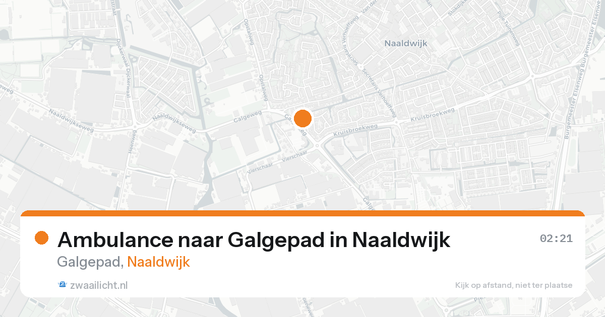 Ambulance naar Galgepad in Naaldwijk — 16 aug 2026