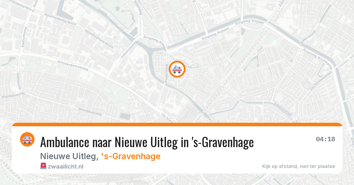 Ambulance naar Nieuwe Uitleg in 's-Gravenhage — 30 jan 2026