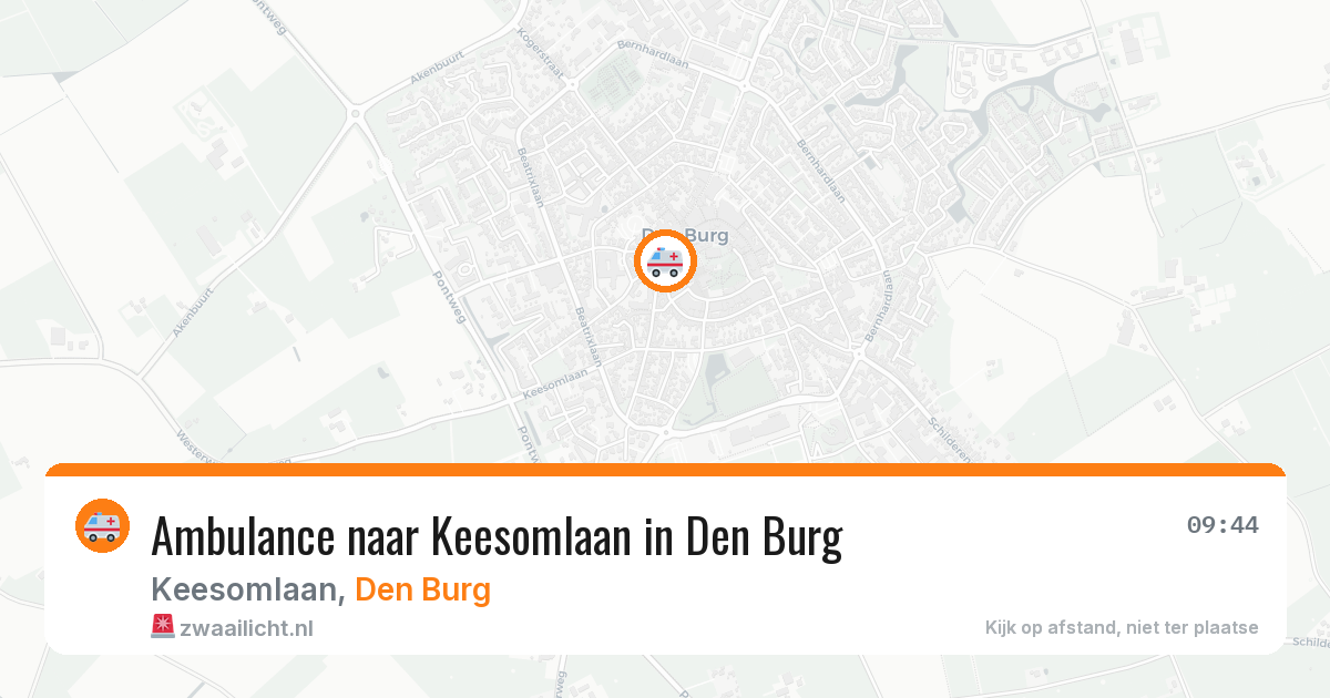 Ambulance naar Keesomlaan in Den Burg — 15 feb 2026