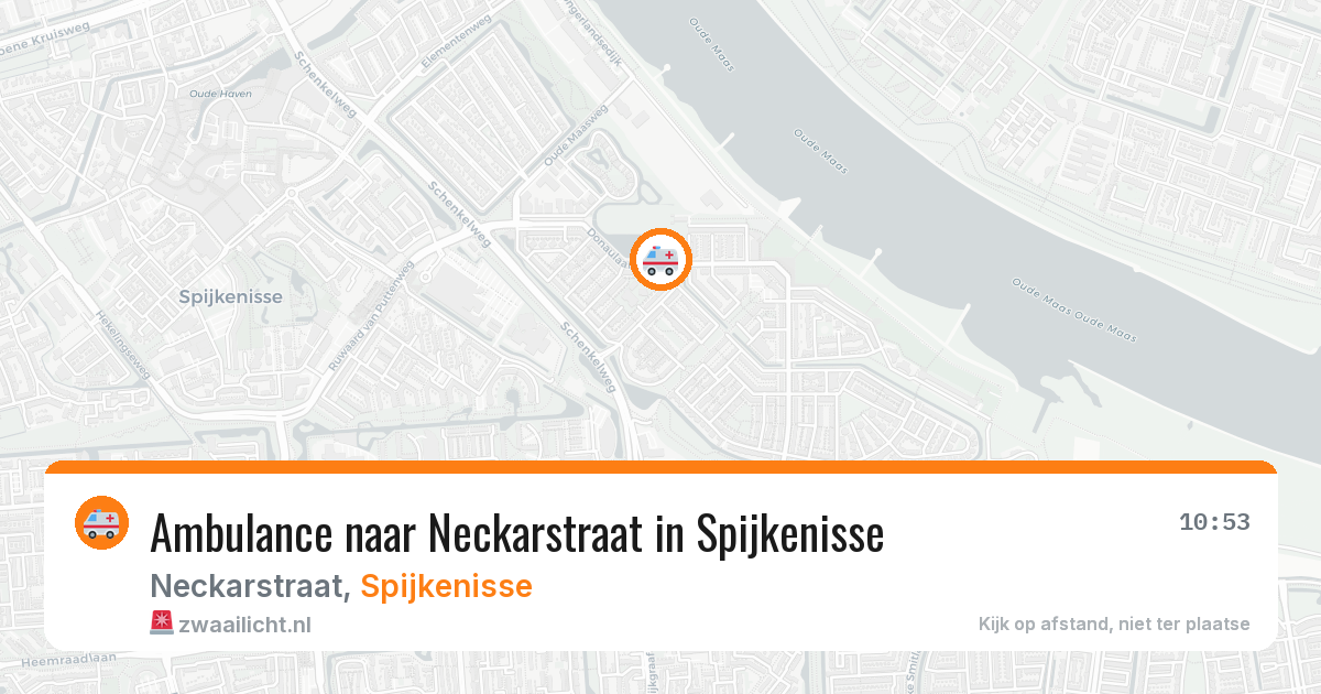Ambulance naar Neckarstraat in Spijkenisse — 21 apr 2026