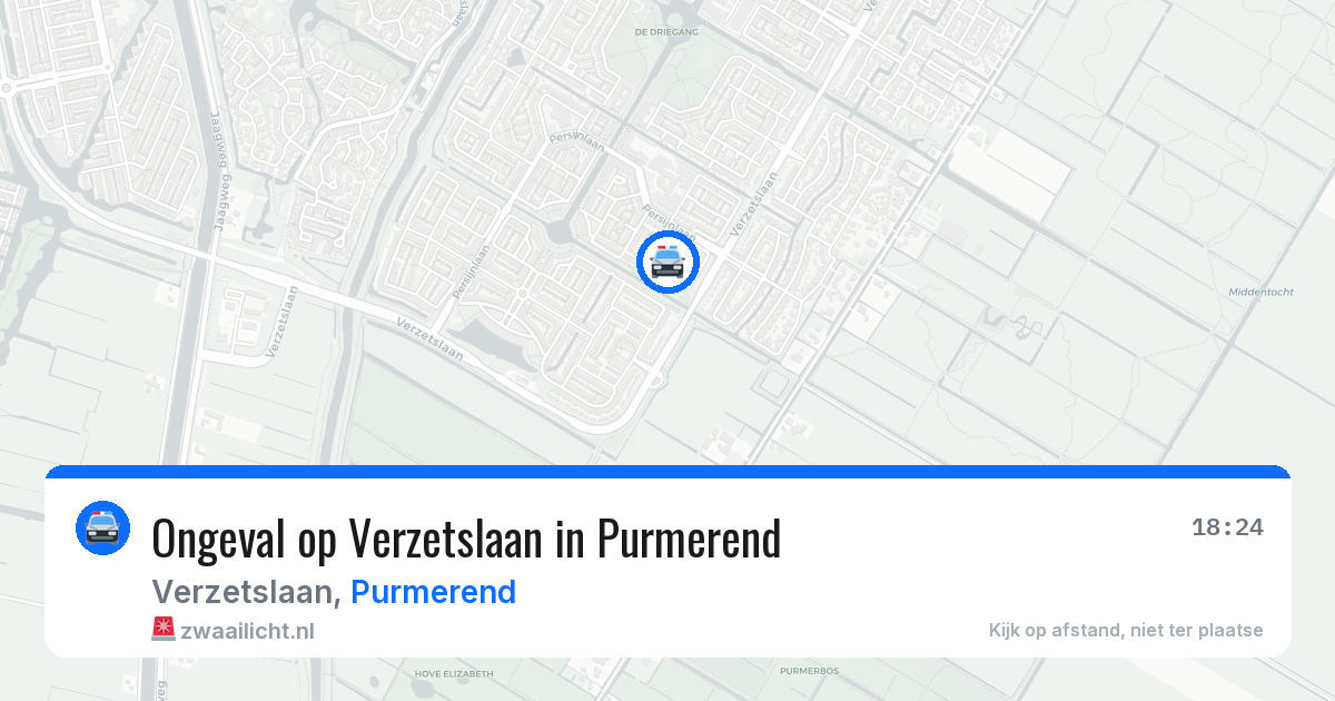 Ongeval op Verzetslaan in Purmerend — 30 jun 2026