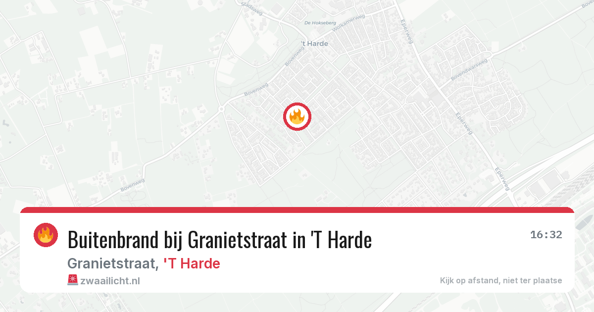 Buitenbrand bij Granietstraat in 'T Harde — 29 apr 2026