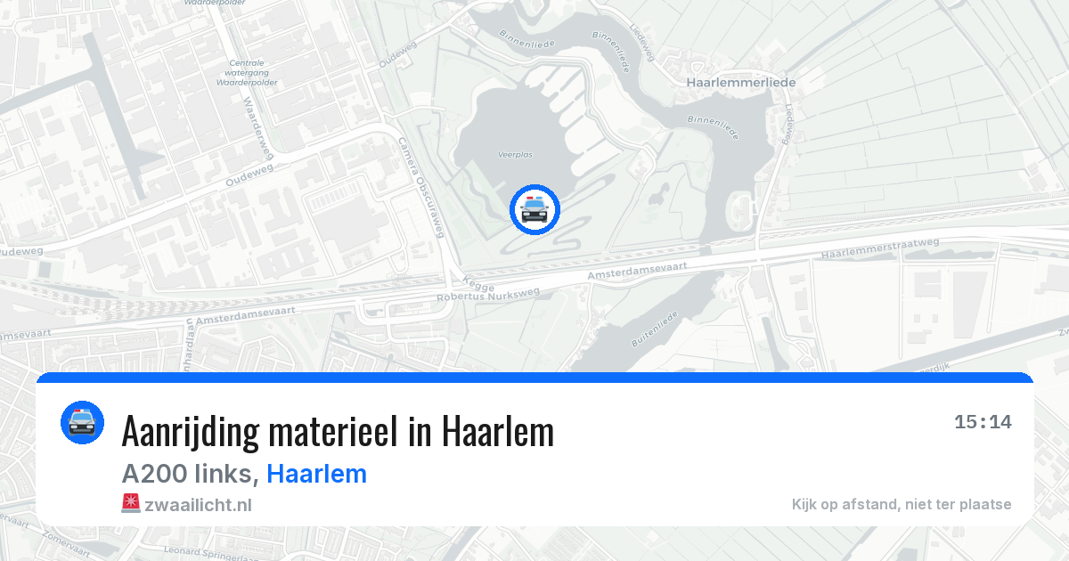 Aanrijding materieel in Haarlem — 13 aug 2026