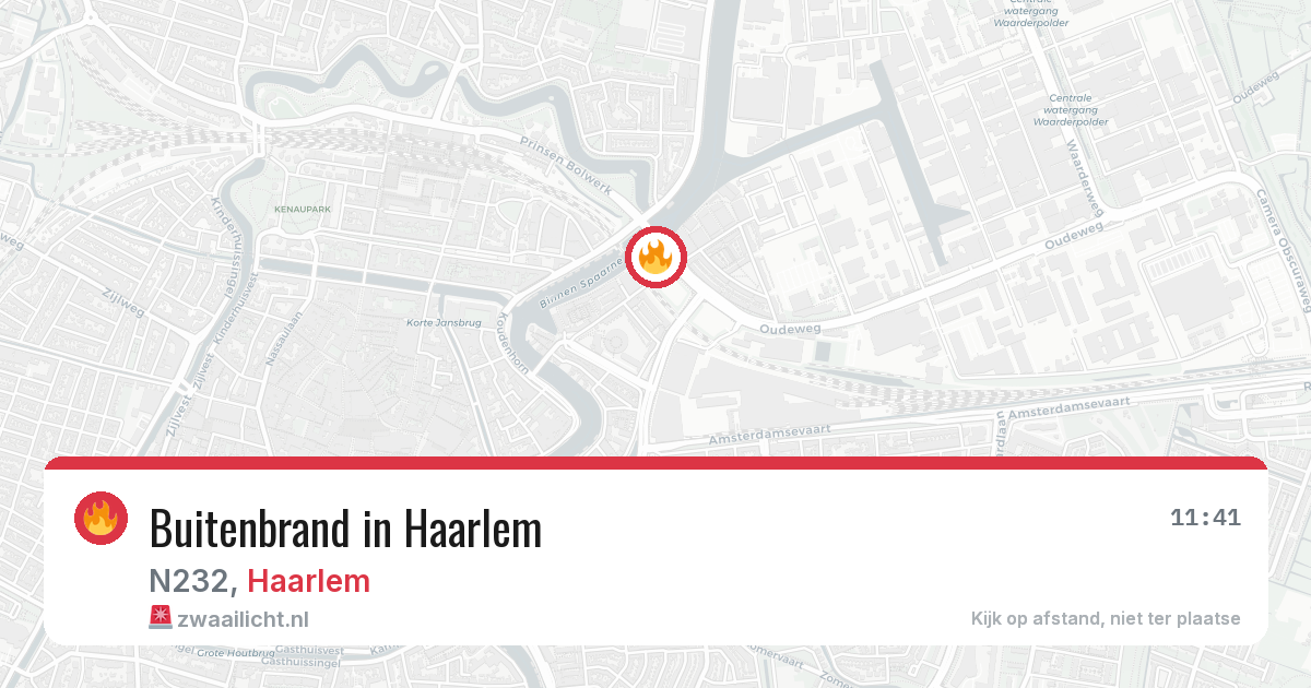 Buitenbrand in Haarlem — 11 aug 2026