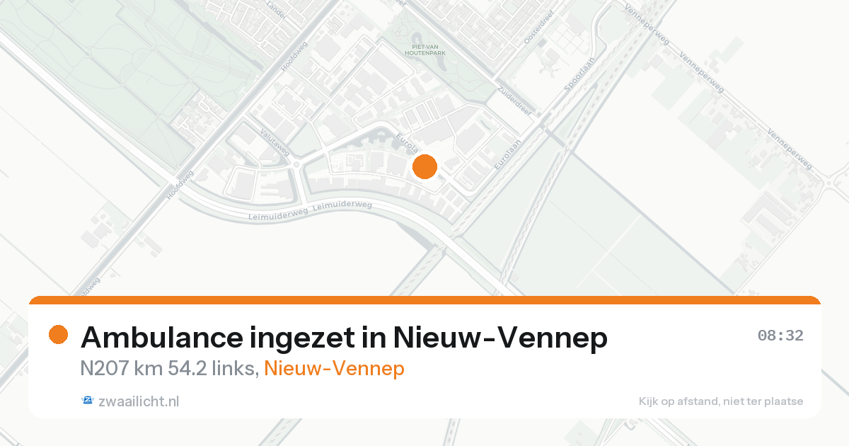 Ambulance ingezet in Nieuw-Vennep — 20 aug 2026