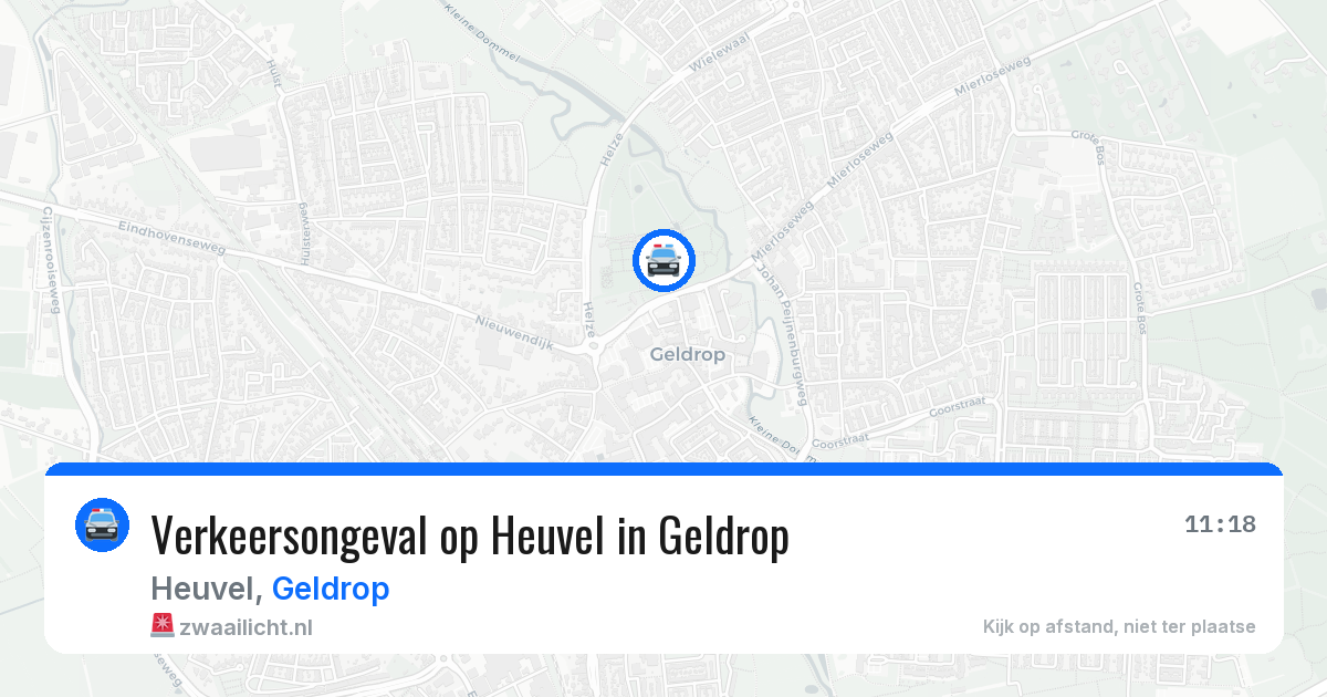 Verkeersongeval op Heuvel in Geldrop — 26 mrt 2026