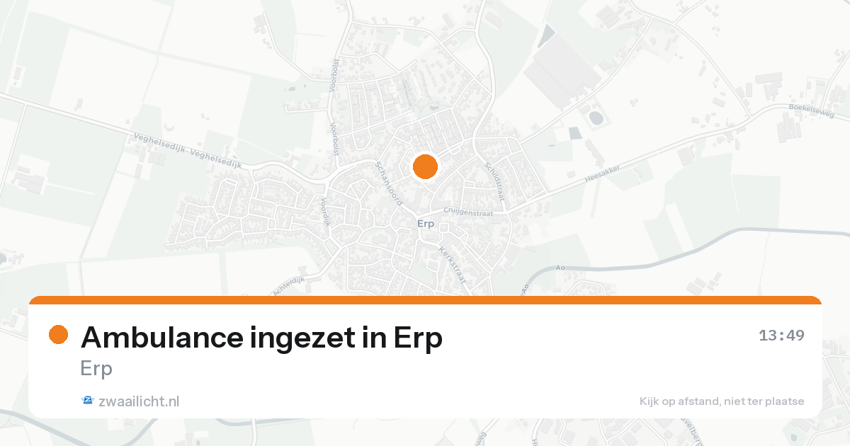 Ambulance ingezet in Erp — 7 feb 2026