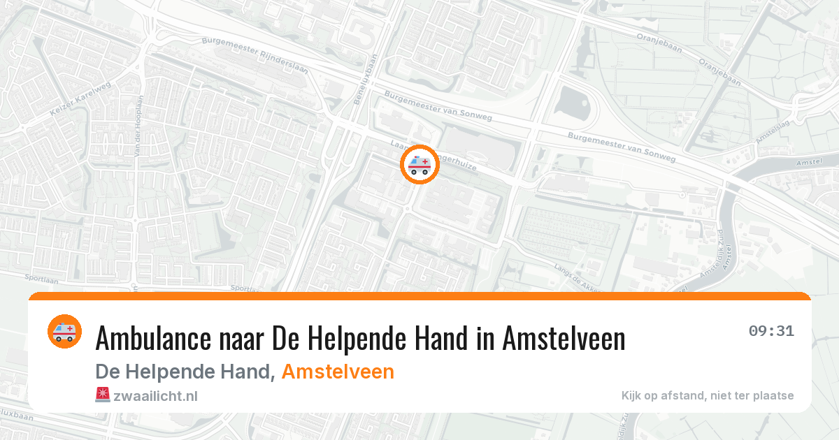 Ambulance naar De Helpende Hand in Amstelveen — 30 jan 2026