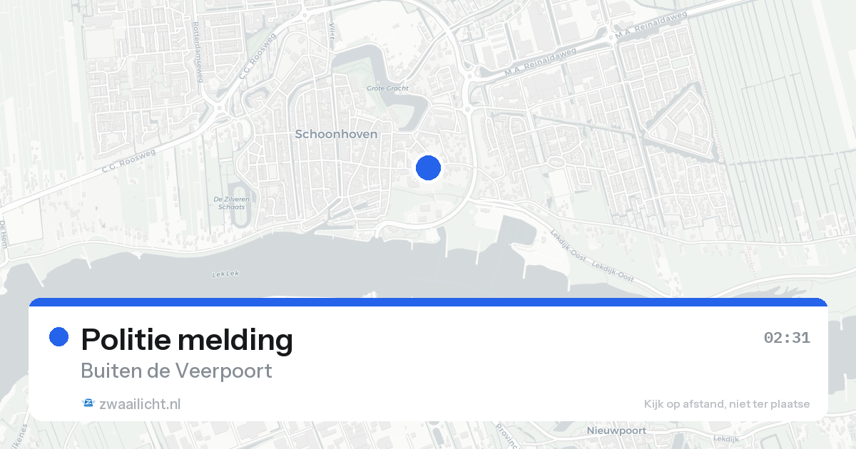 Politie melding — 25 mei 2026