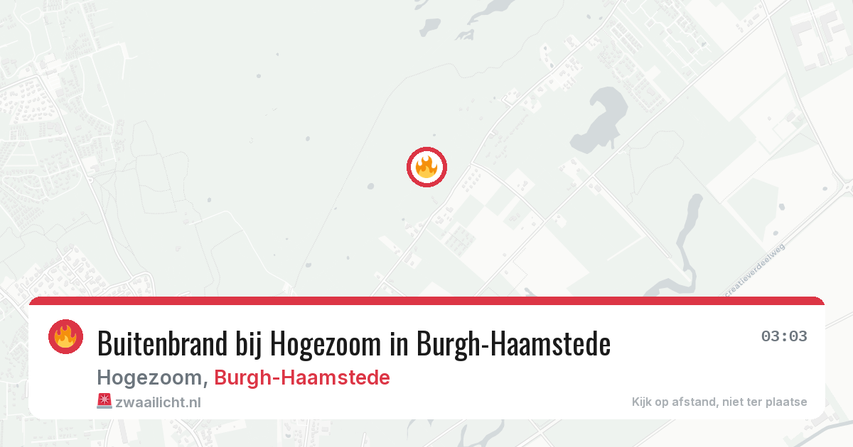 Buitenbrand bij Hogezoom in Burgh-Haamstede — 30 jul 2026