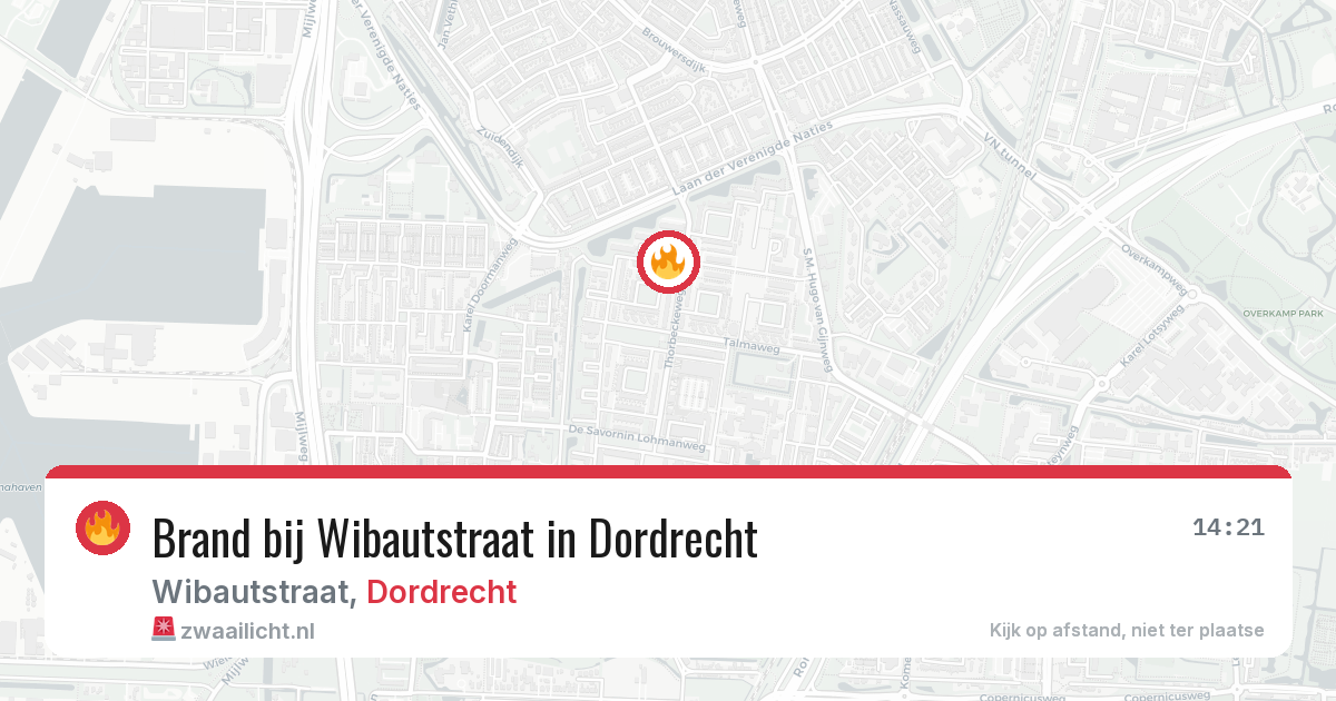 Brand bij Wibautstraat in Dordrecht — 28 mei 2026