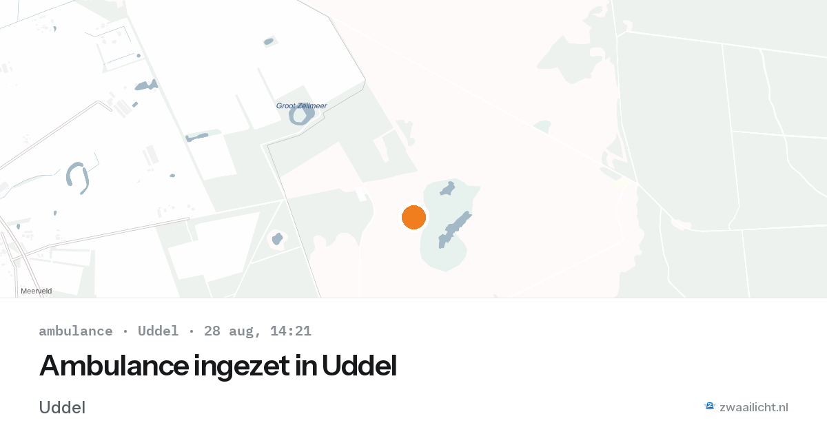 Ambulance ingezet in Uddel — 28 aug 2026