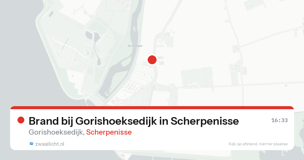 Brand bij Gorishoeksedijk in Scherpenisse — 22 aug 2026