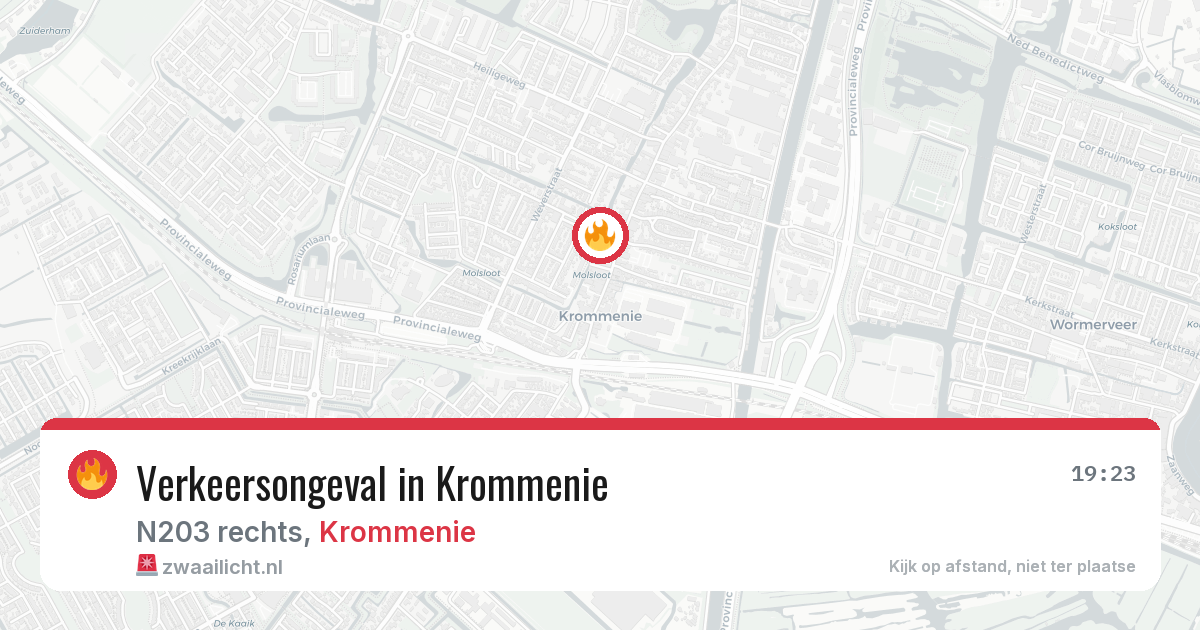Verkeersongeval in Krommenie — 15 mei 2026