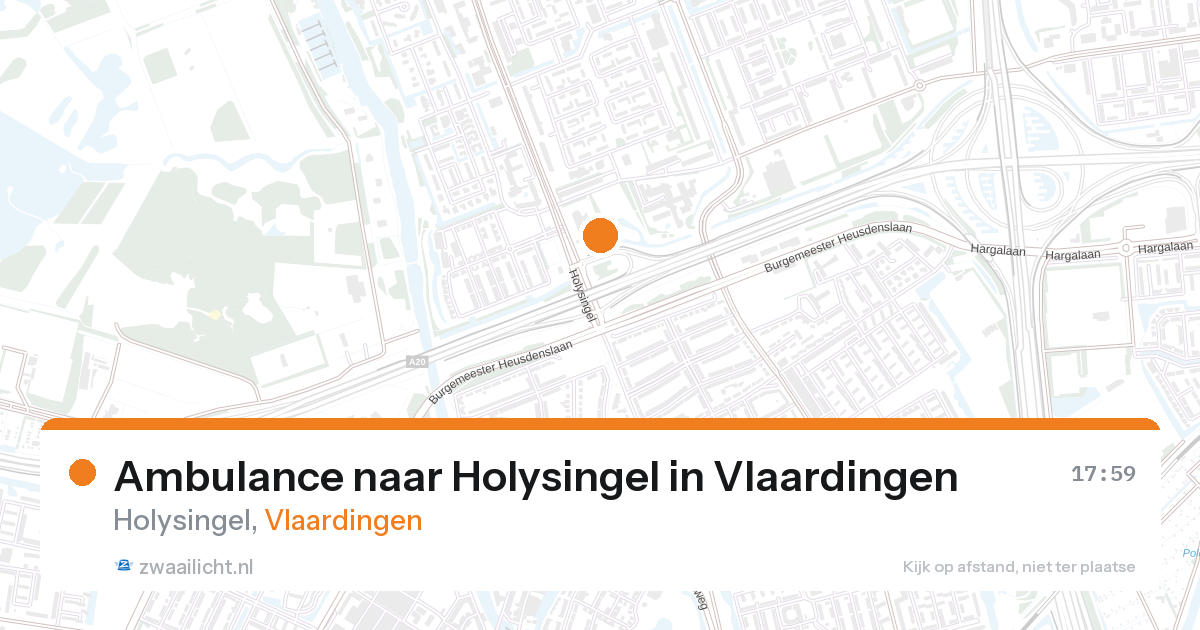 Ambulance naar Holysingel in Vlaardingen — 25 mei 2026