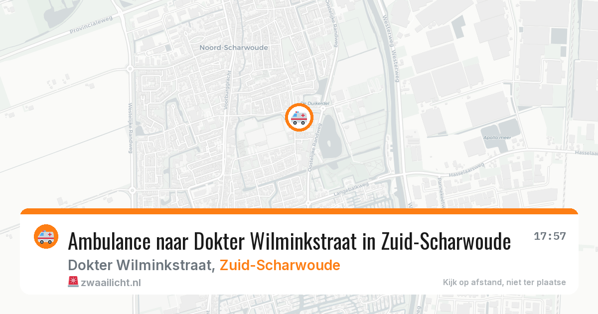 Ambulance naar Dokter Wilminkstraat in Zuid-Scharwoude — 31 mrt 2026
