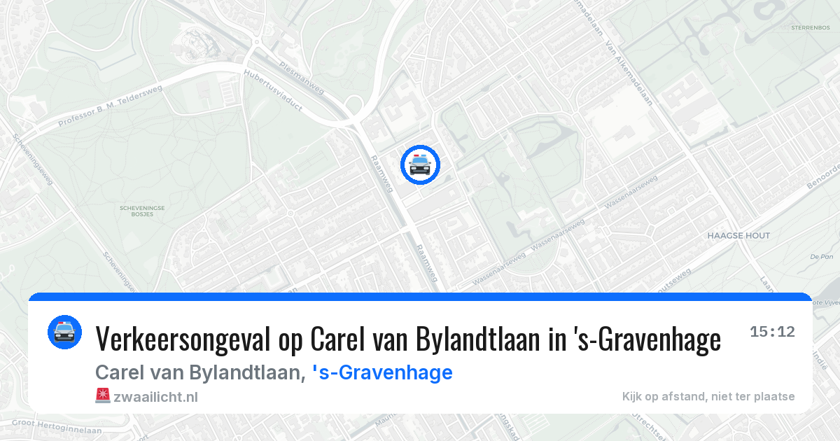 Verkeersongeval op Carel van Bylandtlaan in 's-Gravenhage — 2 aug 2026