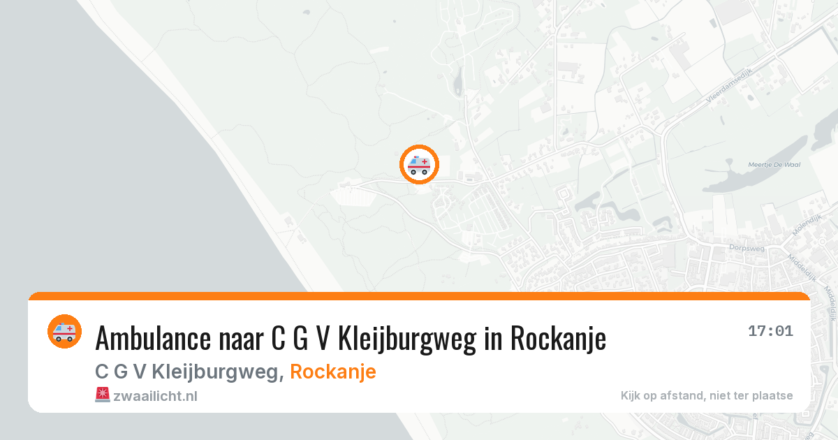 Ambulance naar C G V Kleijburgweg in Rockanje — 5 jul 2026
