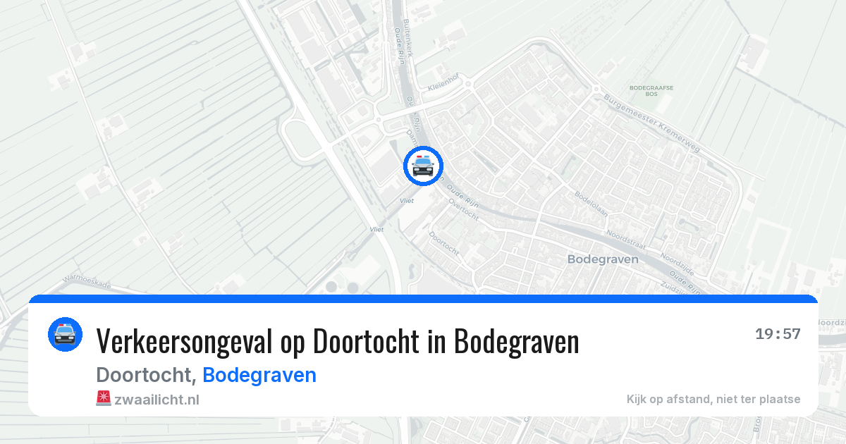 Verkeersongeval op Doortocht in Bodegraven — 25 jul 2026