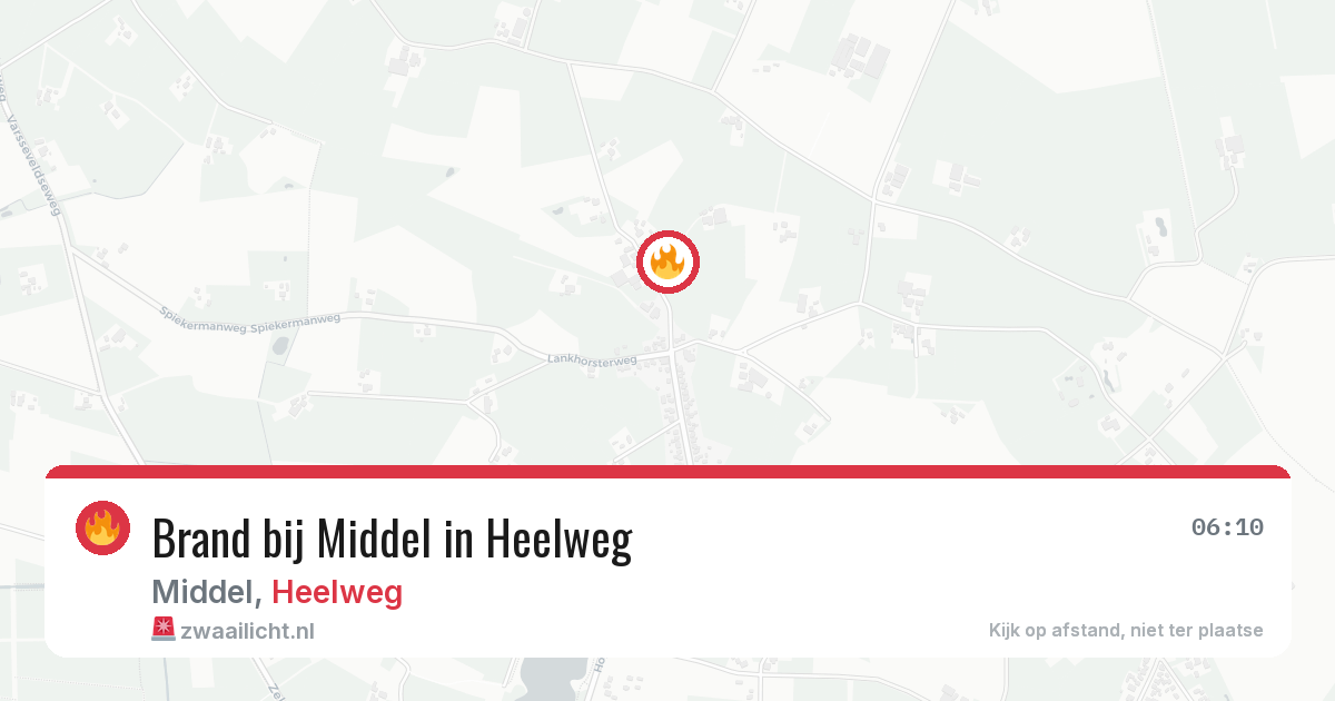 Brand bij Middel in Heelweg — 22 feb 2026