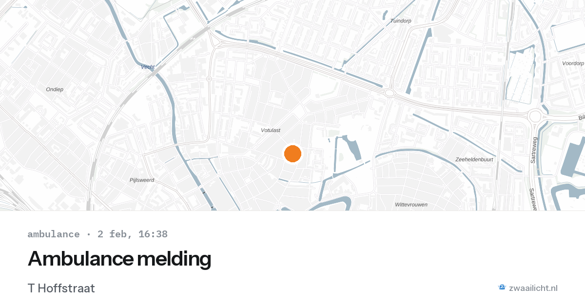 Ambulance melding — 2 feb 2026