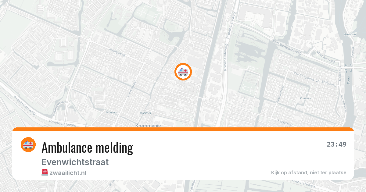 Ambulance melding — 27 mrt 2026