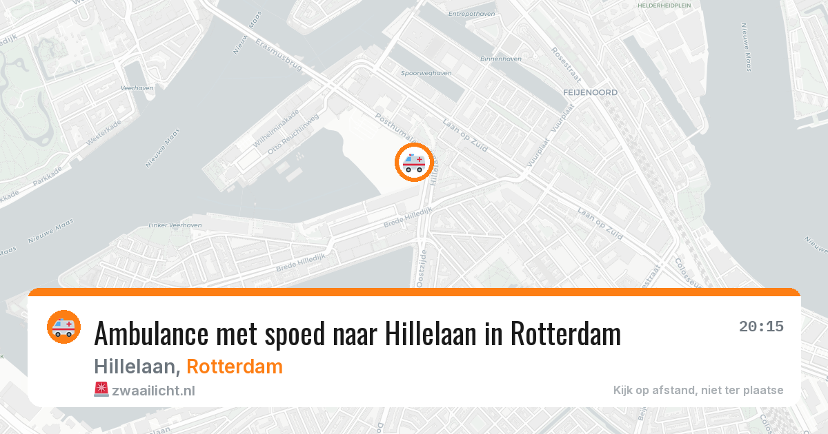 Ambulance met spoed naar Hillelaan in Rotterdam — 12 apr 2026