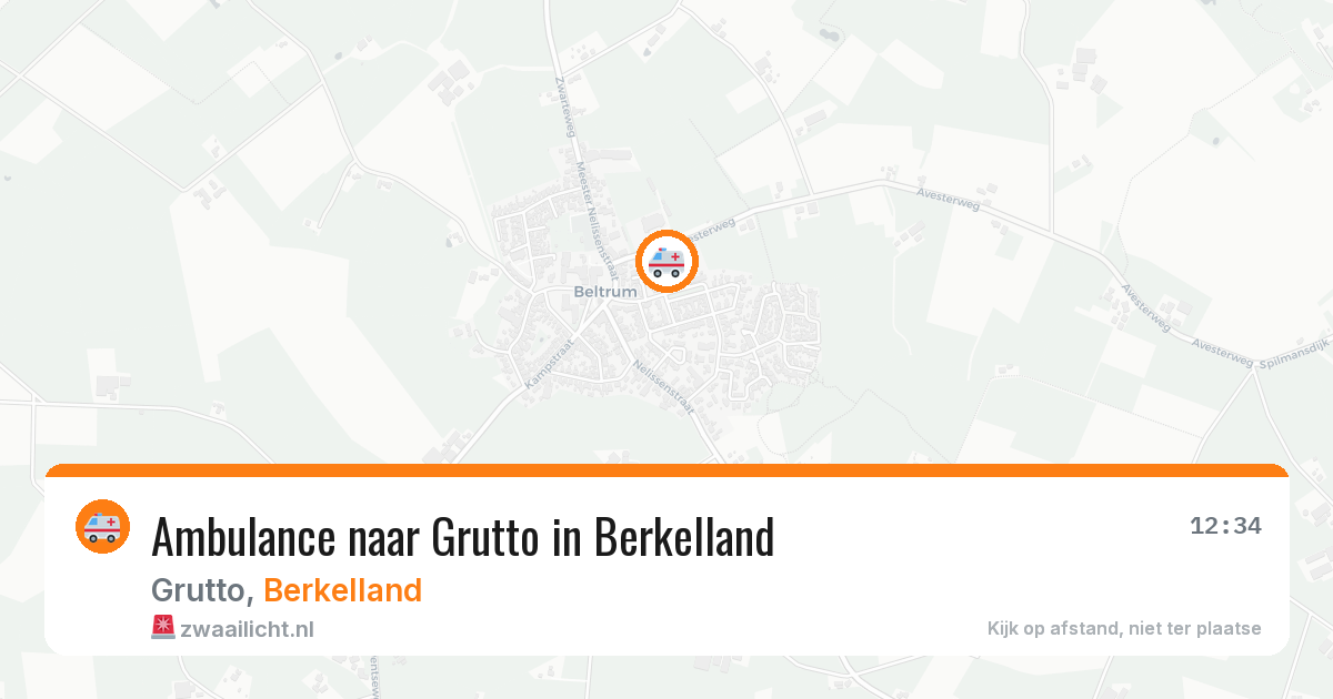 Ambulance naar Grutto in Berkelland — 13 aug 2026