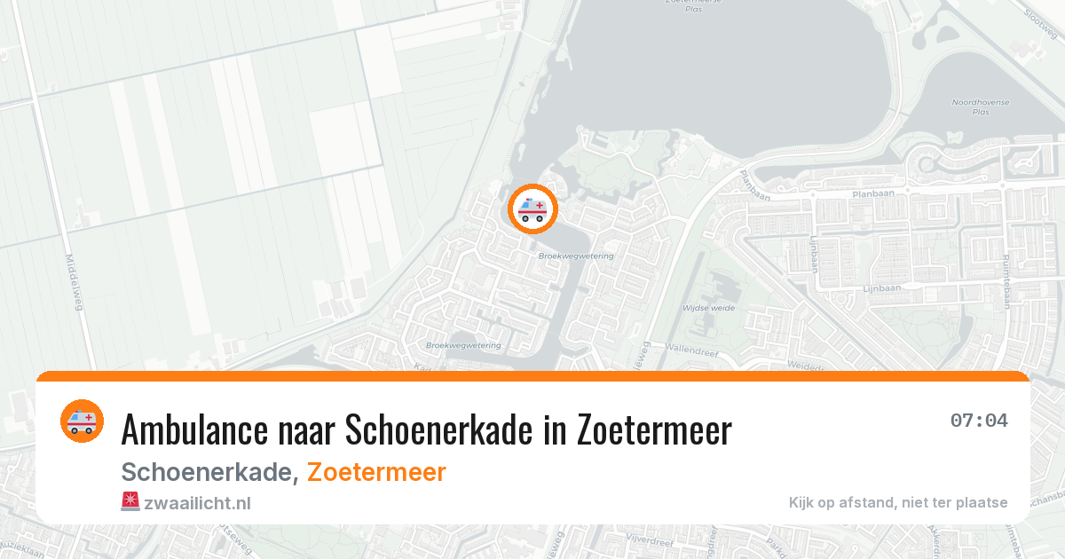 Ambulance naar Schoenerkade in Zoetermeer — 28 jun 2026