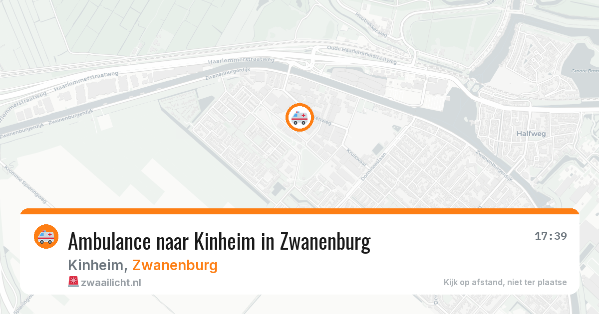 Ambulance naar Kinheim in Zwanenburg — 23 mei 2026