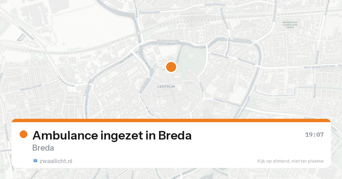 Ambulance ingezet in Breda — 31 jan 2026