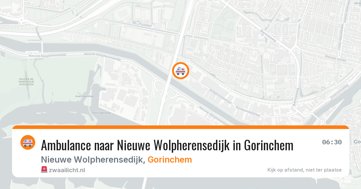 Ambulance naar Nieuwe Wolpherensedijk in Gorinchem — 19 mrt 2026