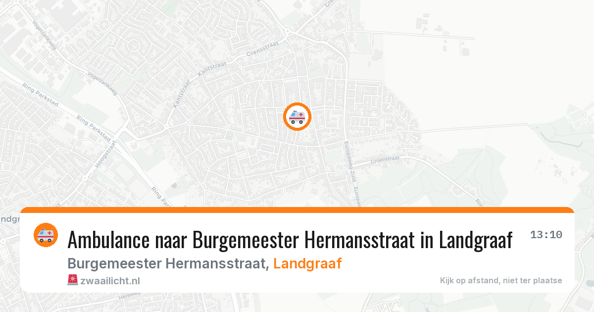 Ambulance naar Burgemeester Hermansstraat in Landgraaf — 12 aug 2026