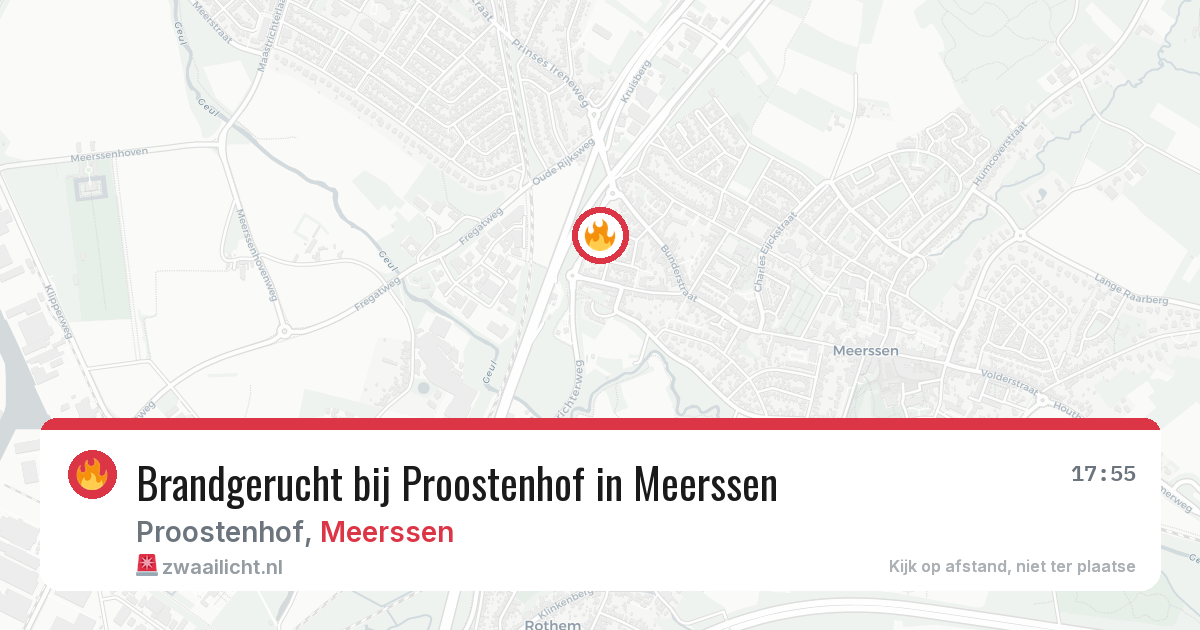 Brandgerucht bij Proostenhof in Meerssen — 10 jun 2026