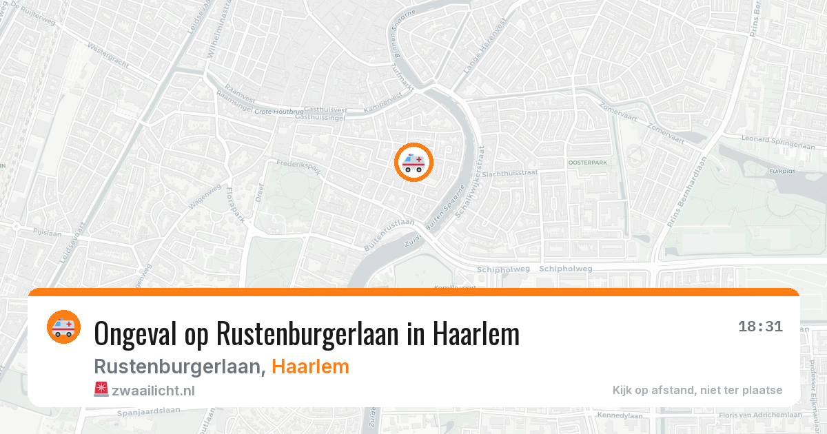 Ongeval op Rustenburgerlaan in Haarlem — 11 feb 2026