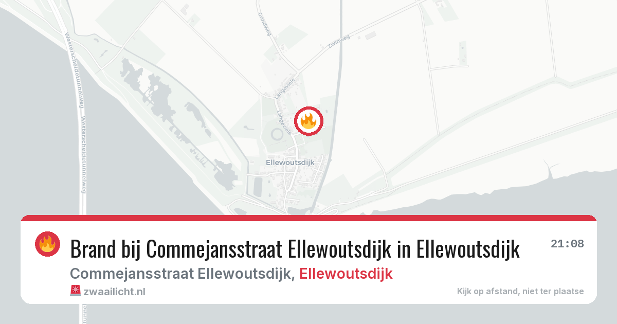 Brand bij Commejansstraat Ellewoutsdijk in Ellewoutsdijk — 30 jul 2026