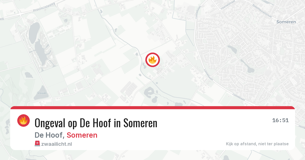 Ongeval op De Hoof in Someren — 14 jun 2026